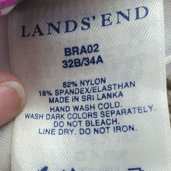 Lands' End Floral Bra - Picture 3 of 3